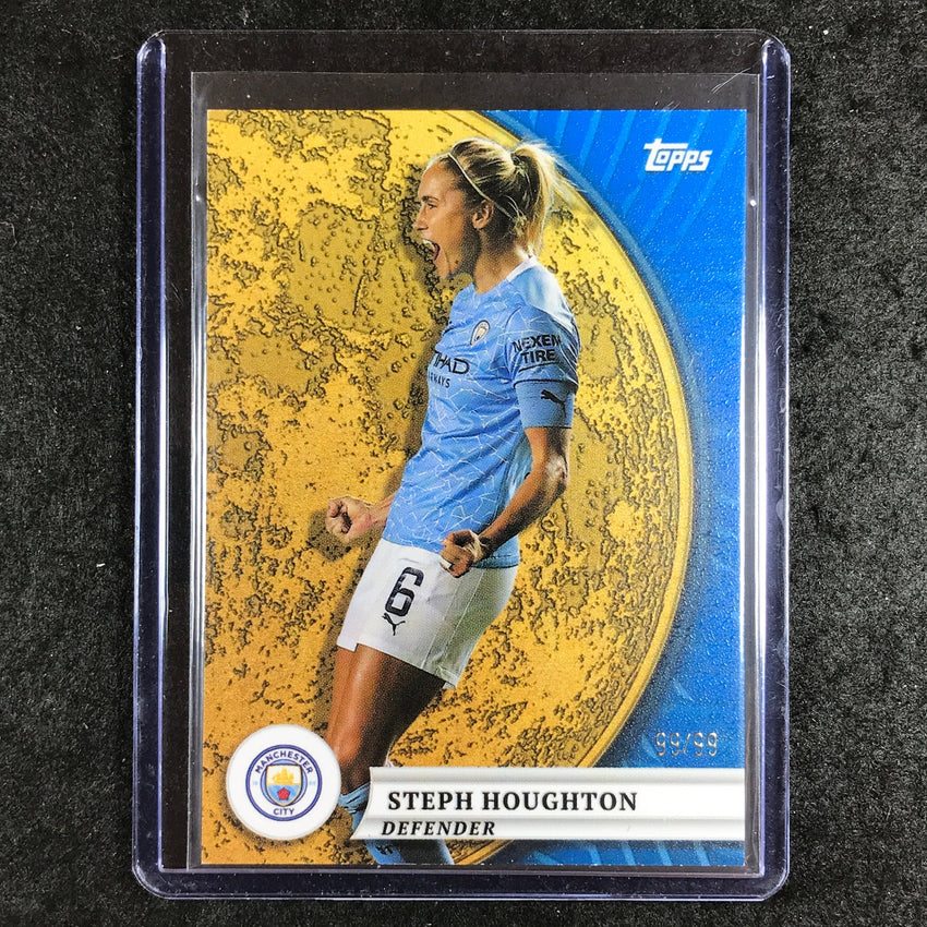 2024-25 Topps Blue Moon Manchester City STEPH HOUGHTON Gold Moon Blue 99/99