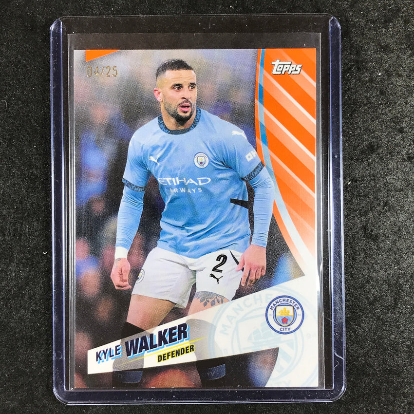2024-25 Topps Blue Moon Manchester City KYLE WALKER Base Orange 4/25