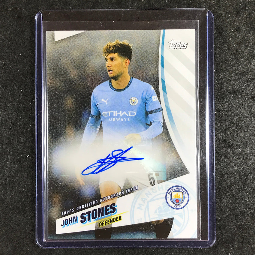 2024-25 Topps Blue Moon Manchester City JOHN STONES Blue Autograph #ST