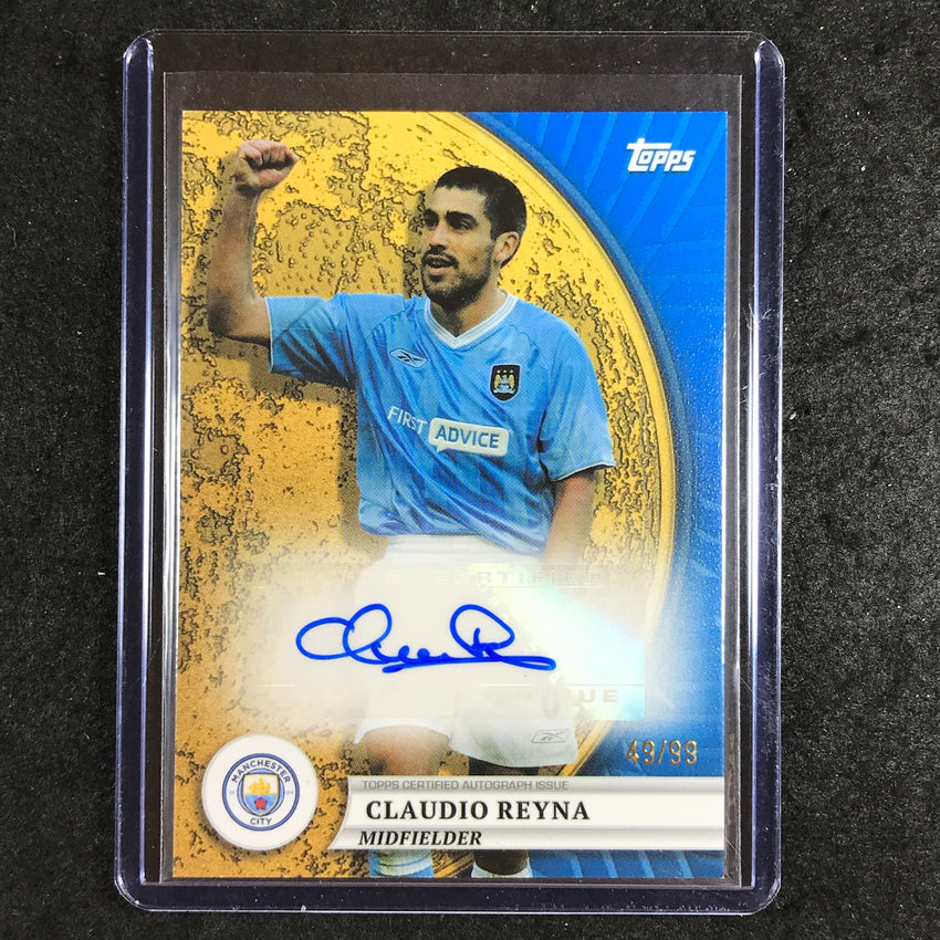 2024-25 Topps Blue Moon Manchester City CLAUDIO REYNA Gold Moon Auto Blue 49/99
