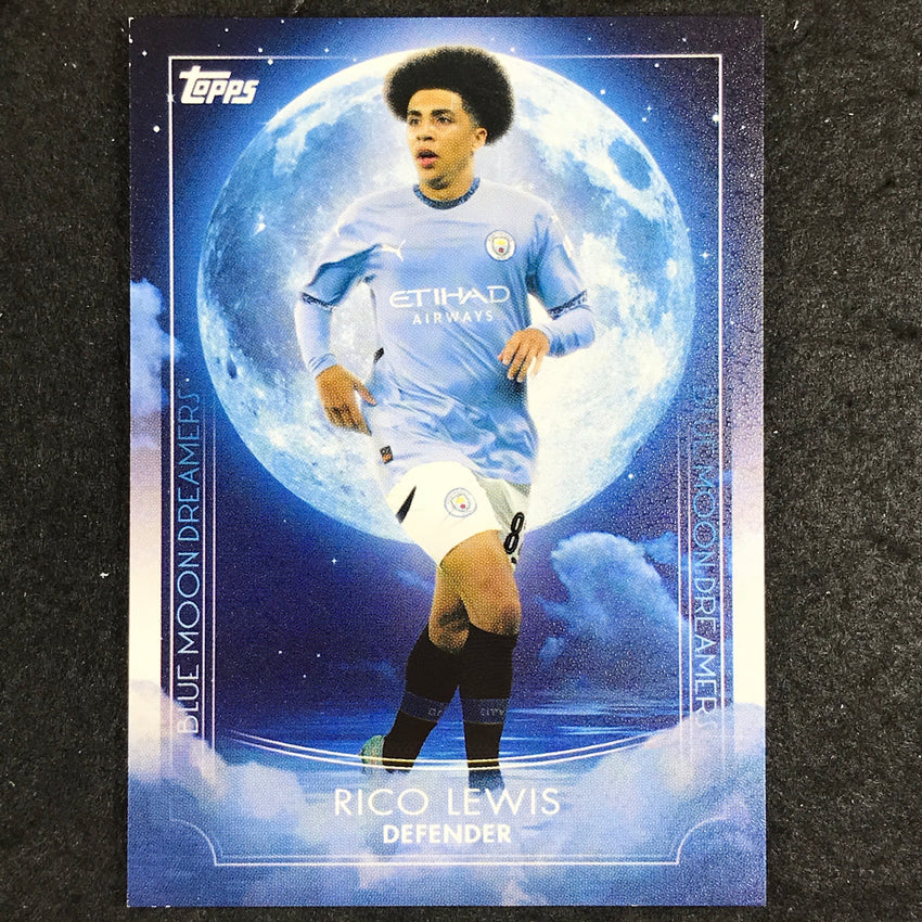 2024-25 Topps Blue Moon Manchester City RICO LEWIS Base Dreamers #31