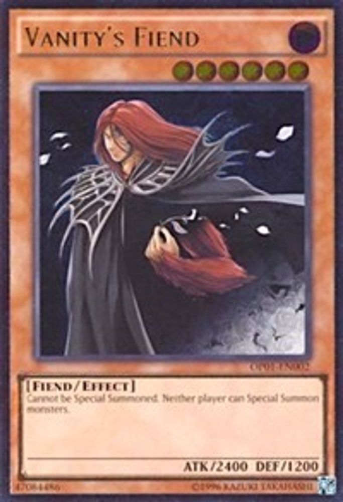 Vanity's Fiend (UTR) - (OP01-EN002) - Ultimate Rare  Unlimited