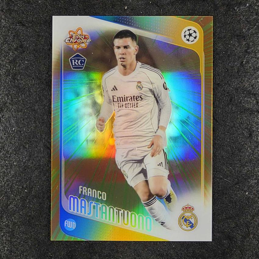 2025-26 Topps Chrome UEFA CC FRANCO MASTANTUONO Radiating Rookies SSP #172