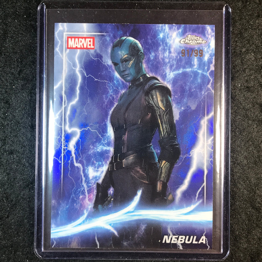 2025 Topps Chrome Marvel Studios NEBULA Thor Refractor 91/99 #45