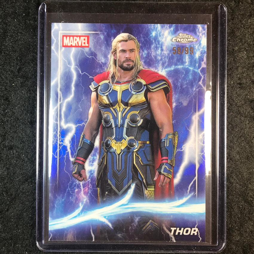 2025 Topps Chrome Marvel Studios THOR Thor Refractor 58/99 #134