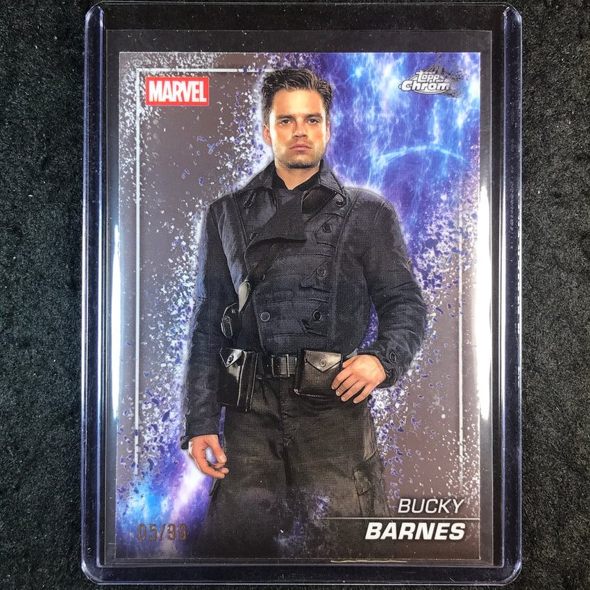 2025 Topps Chrome Marvel Studios BUCKY BARNES The Snap Variation 5/99 #26