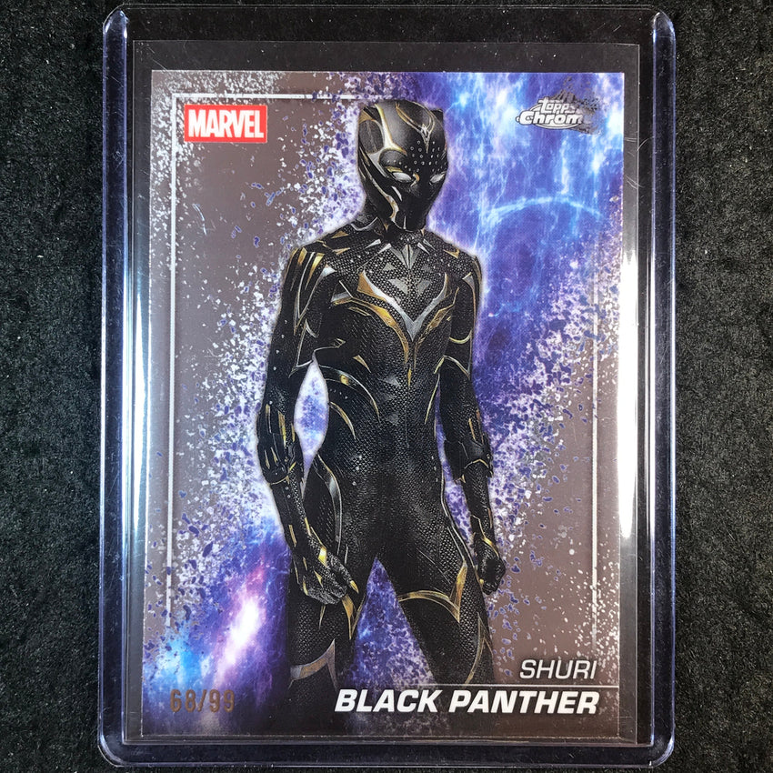 2025 Topps Chrome Marvel Studios BLACK PANTHER The Snap Variation 68/99 #140