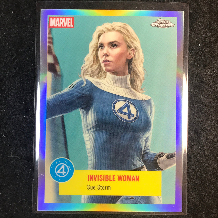 2025 Topps Chrome Marvel Studios INVISIBLE WOMAN SUE STORM Fantastic Four #FF-9