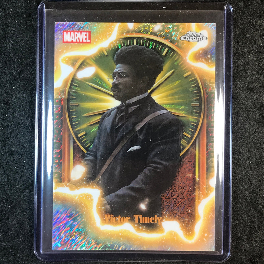2025 Topps Chrome Marvel Studios VICTOR TIMELY The TVA Pruning 99/99 #18