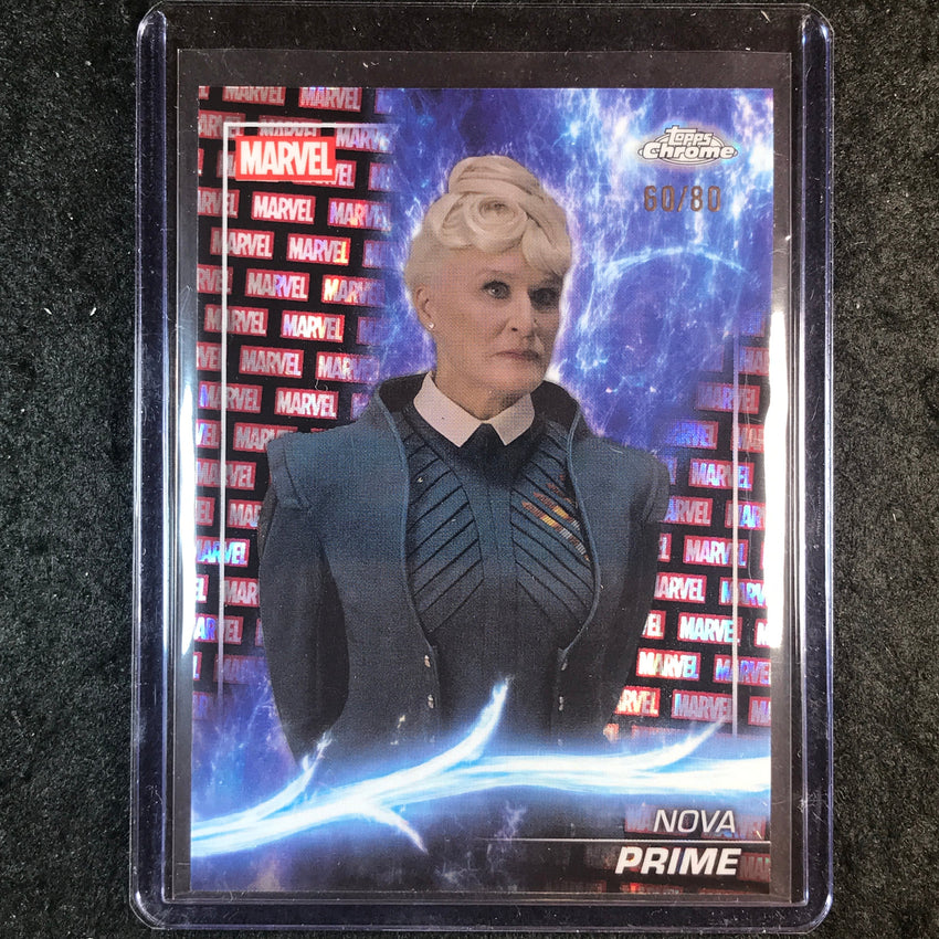 2025 Topps Chrome Marvel Studios NOVA PRIME Marvel Red & Black Lava 60/80 #51