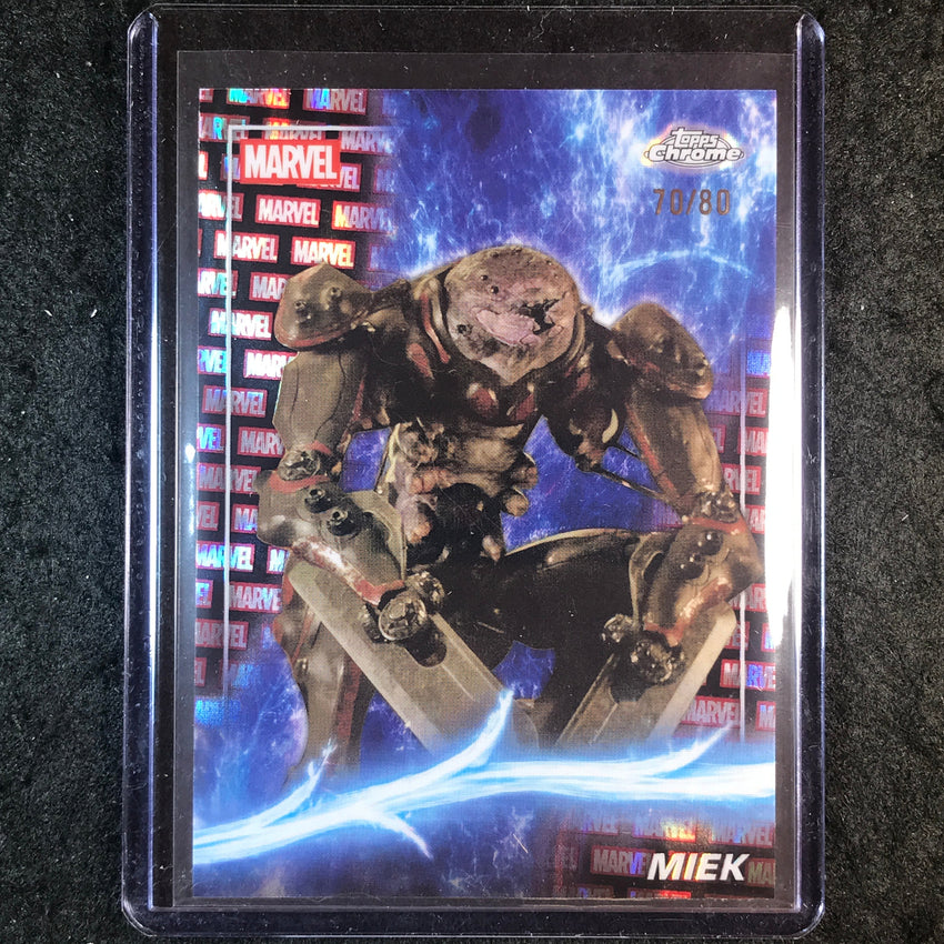 2025 Topps Chrome Marvel Studios MIEK Marvel Red & Black Lava 70/80 #78