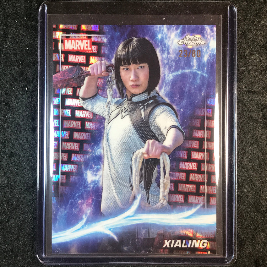 2025 Topps Chrome Marvel Studios XIALING Marvel Red & Black Lava 23/80 #114