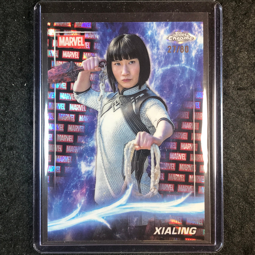 2025 Topps Chrome Marvel Studios XIALING Marvel Red & Black Lava 27/80 #114