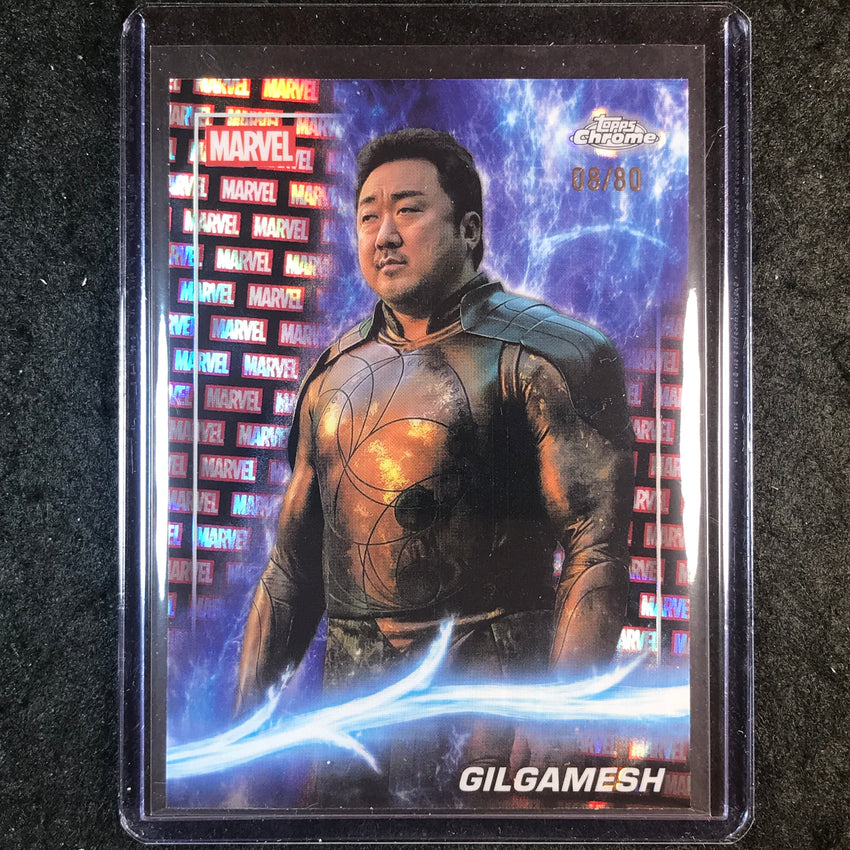 2025 Topps Chrome Marvel Studios GILGAMESH Marvel Red & Black Lava 8/80 #125