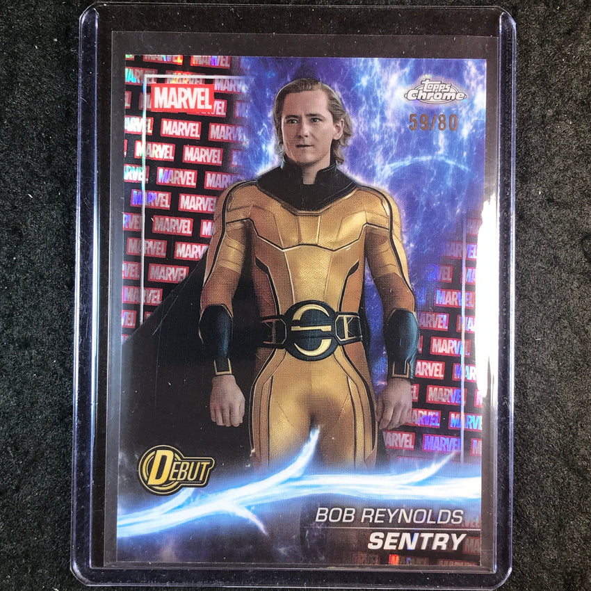 2025 Topps Chrome Marvel Studios SENTRY Marvel Red & Black Lava 59/80 #189