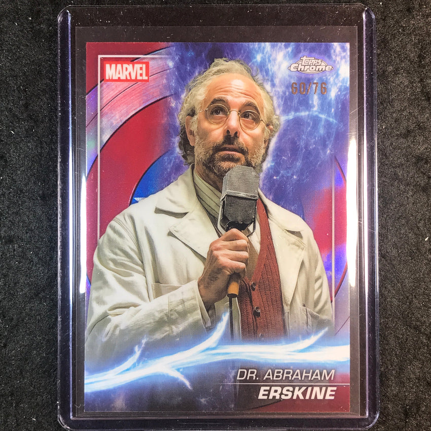 2025 Topps Chrome Marvel Studios DR. ABRAHAM ERSKINE Captain America 60/76 #23