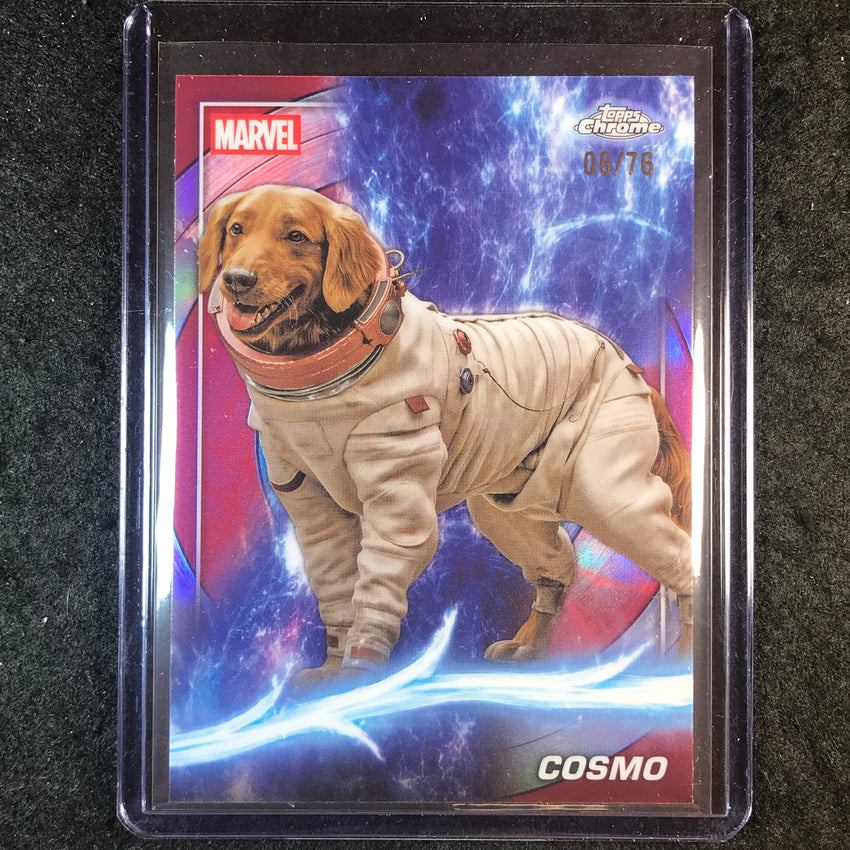 2025 Topps Chrome Marvel Studios COSMO Captain America Refractor 6/76 #150