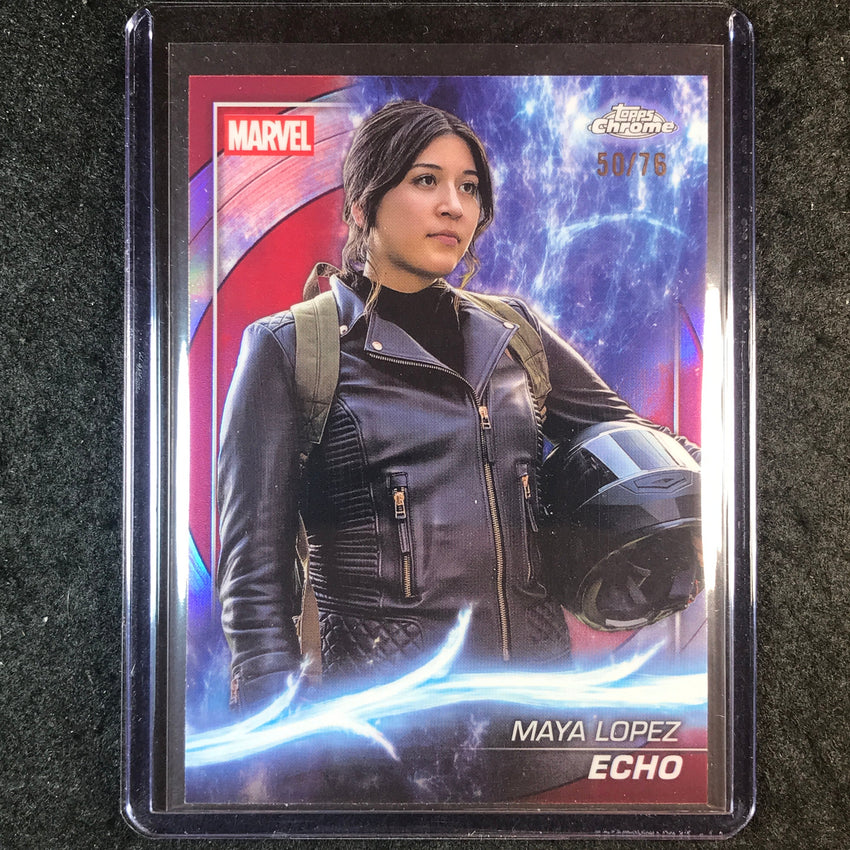 2025 Topps Chrome Marvel Studios ECHO Captain America Refractor 50/76 #160