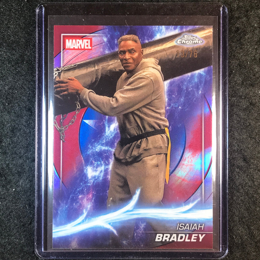 2025 Topps Chrome Marvel Studios ISAIAH BRADLEY Captain America Refractor 13/76