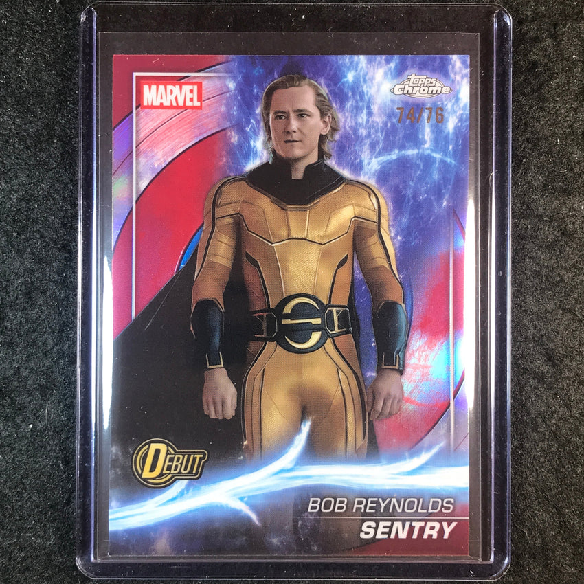 2025 Topps Chrome Marvel Studios SENTRY Captain America Refractor 74/76 #189