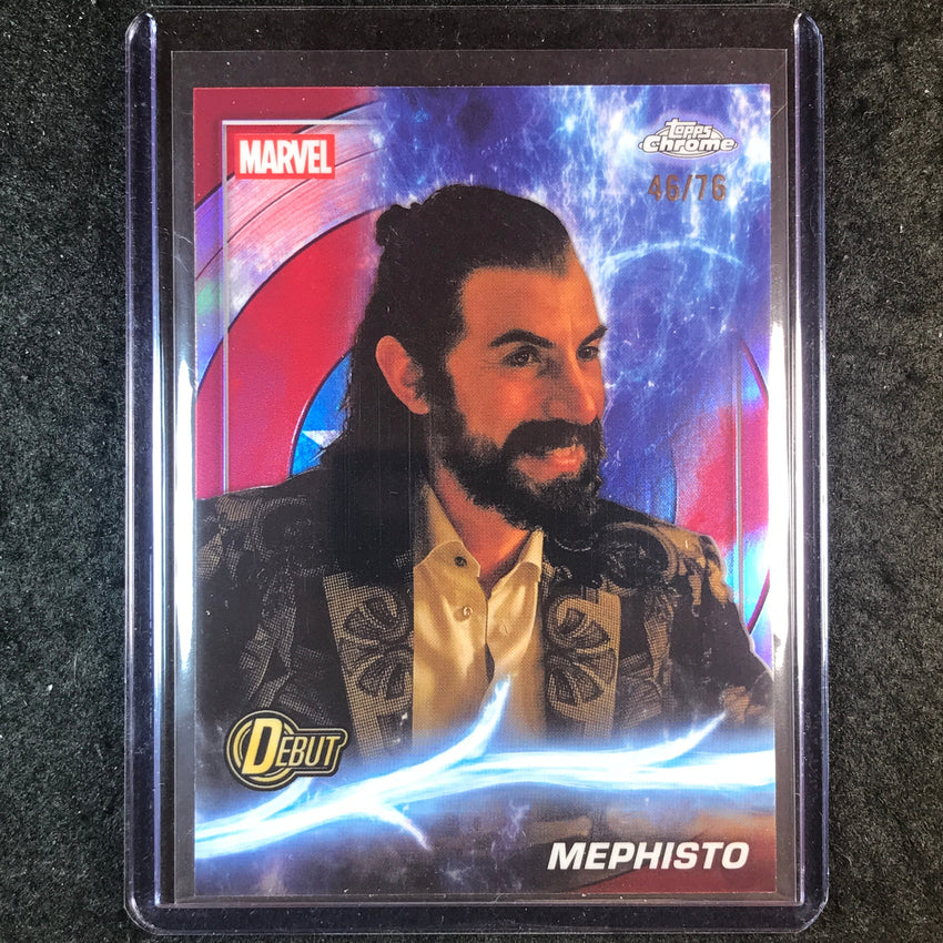 2025 Topps Chrome Marvel Studios MEPHISTO Captain America Refractor 46/76 #193