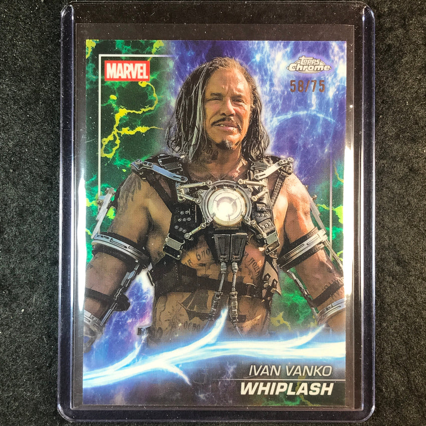 2025 Topps Chrome Marvel Studios WHIPLASH Loki Refractor 58/75 #8