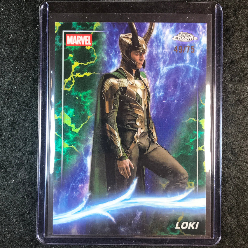 2025 Topps Chrome Marvel Studios LOKI Loki Refractor 49/75 #19