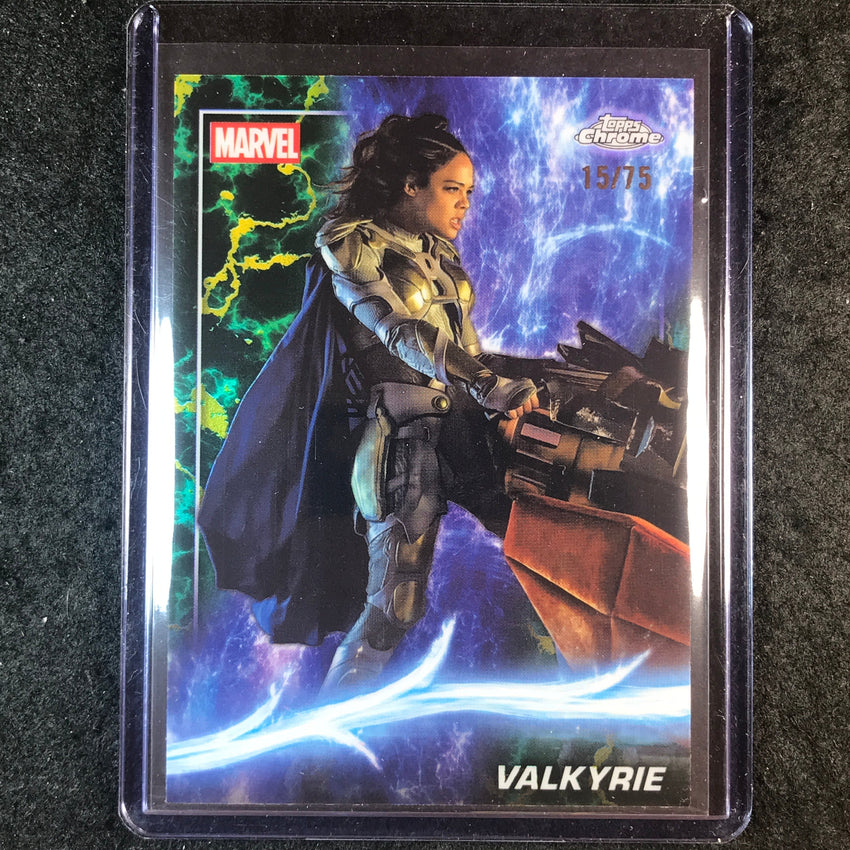 2025 Topps Chrome Marvel Studios VALKYRIE Loki Refractor 15/75 #74