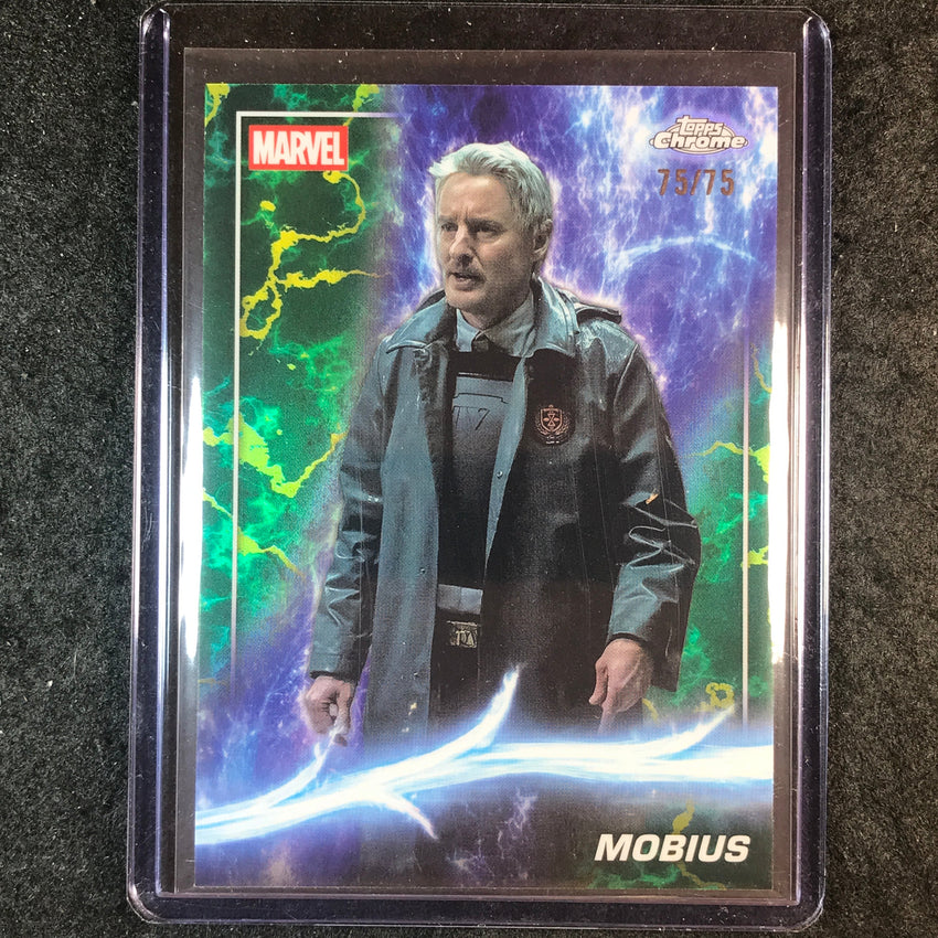 2025 Topps Chrome Marvel Studios MOBIUS Loki Refractor 75/75 #103