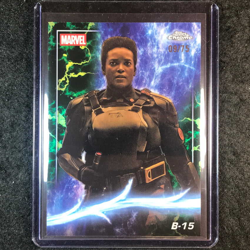 2025 Topps Chrome Marvel Studios B-15 Loki Refractor 9/75 #107
