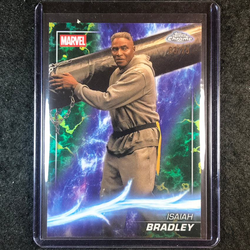 2025 Topps Chrome Marvel Studios ISAIAH BRADLEY Loki Refractor 63/75 #170