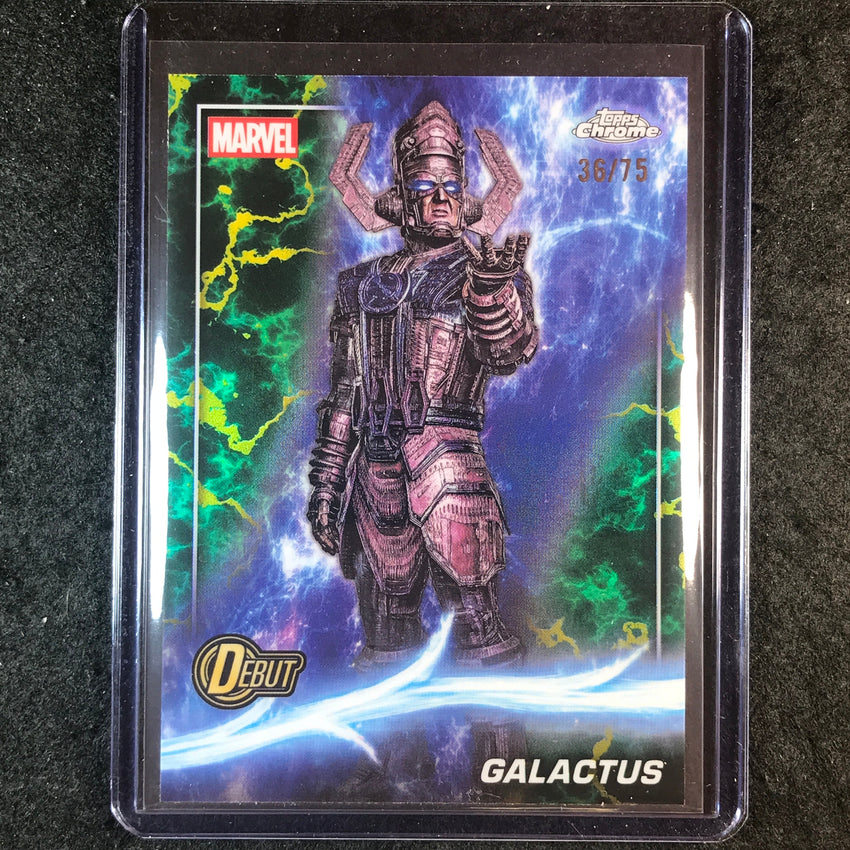 2025 Topps Chrome Marvel Studios GALACTUS Loki Refractor 36/75 #200