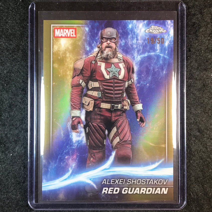 2025 Topps Chrome Marvel Studios RED GUARDIAN Base Gold 19/50 #187