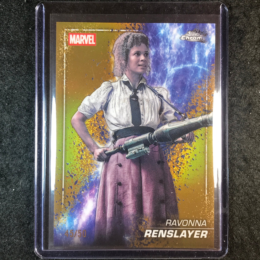 2025 Topps Chrome Marvel Studios RAVONNA RENSLAYER Snap Variation Gold 45/50