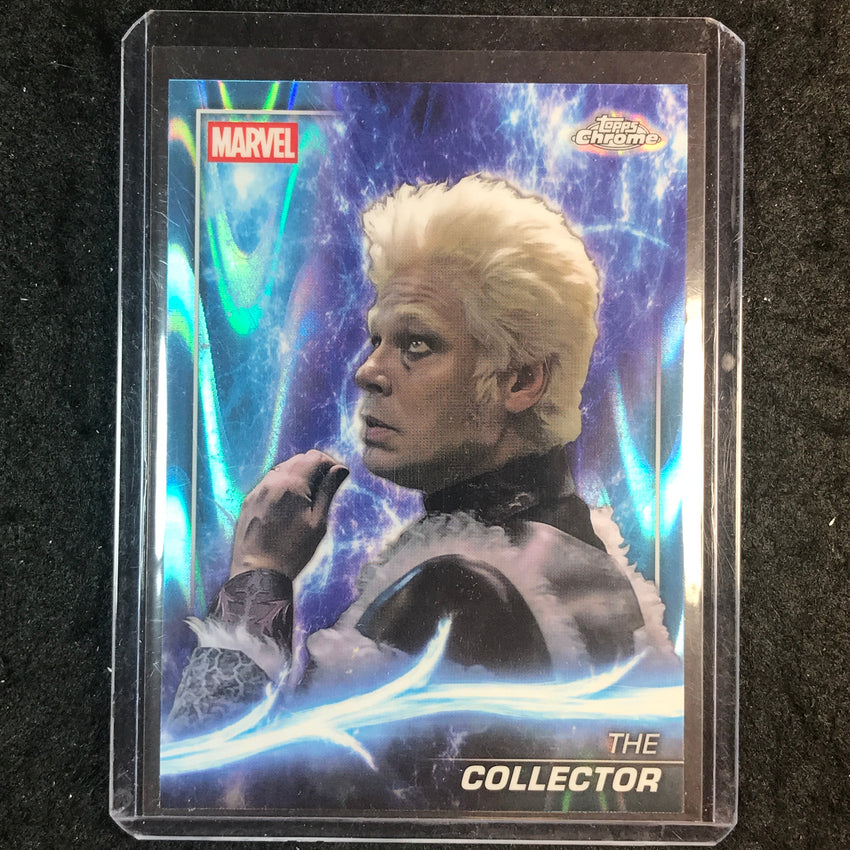 2025 Topps Chrome Marvel Studios THE COLLECTOR Sky Blue RayWave Refractor #49