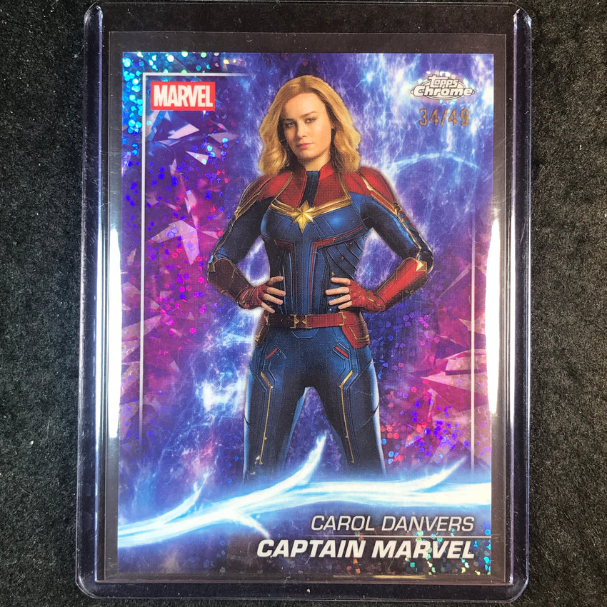 2025 Topps Chrome Marvel Studios CAPTAIN MARVEL Ms. Marvel Speckle 34/49 #96
