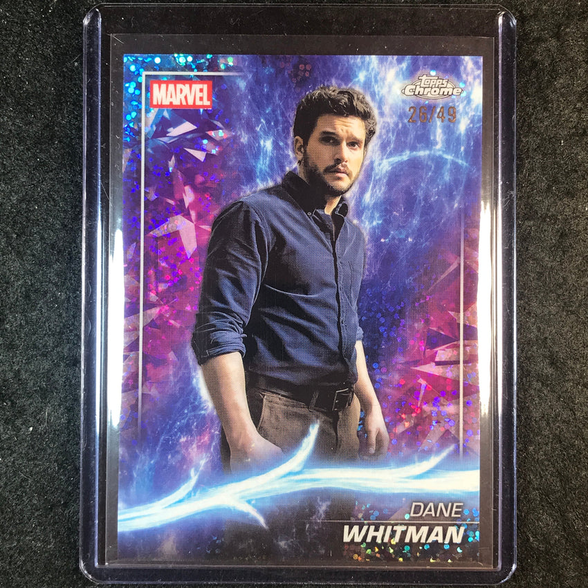 2025 Topps Chrome Marvel Studios DANE WHITMAN Ms. Marvel Speckle Refractor 26/49