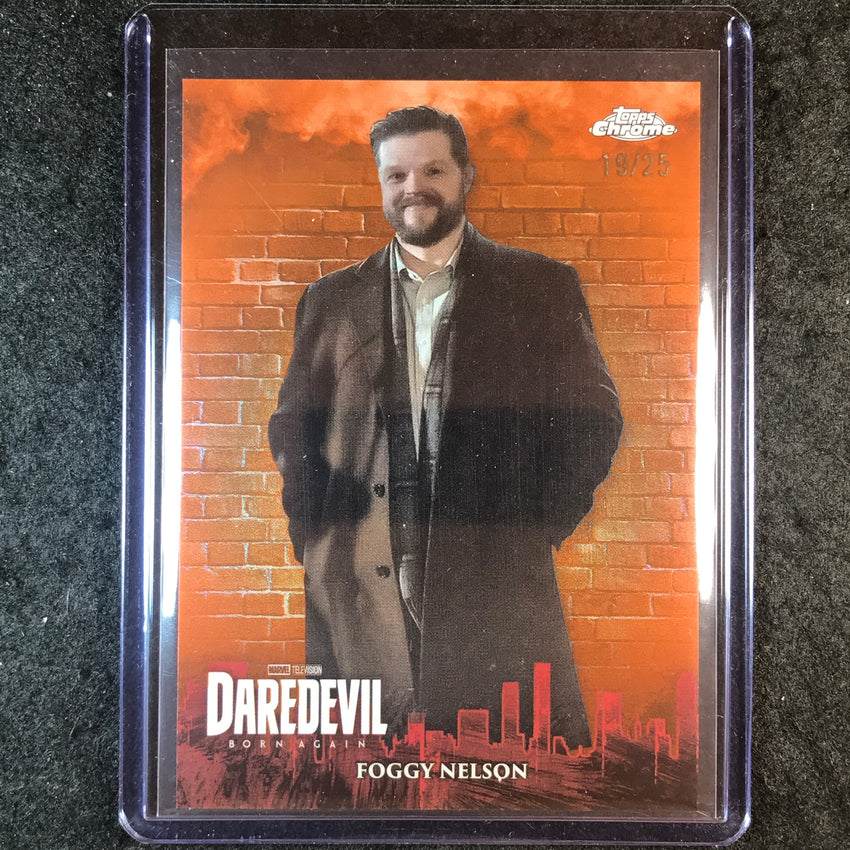 2025 Topps Chrome Marvel Studios FOGGY NELSON Daredevil: Born Again Orange 19/25
