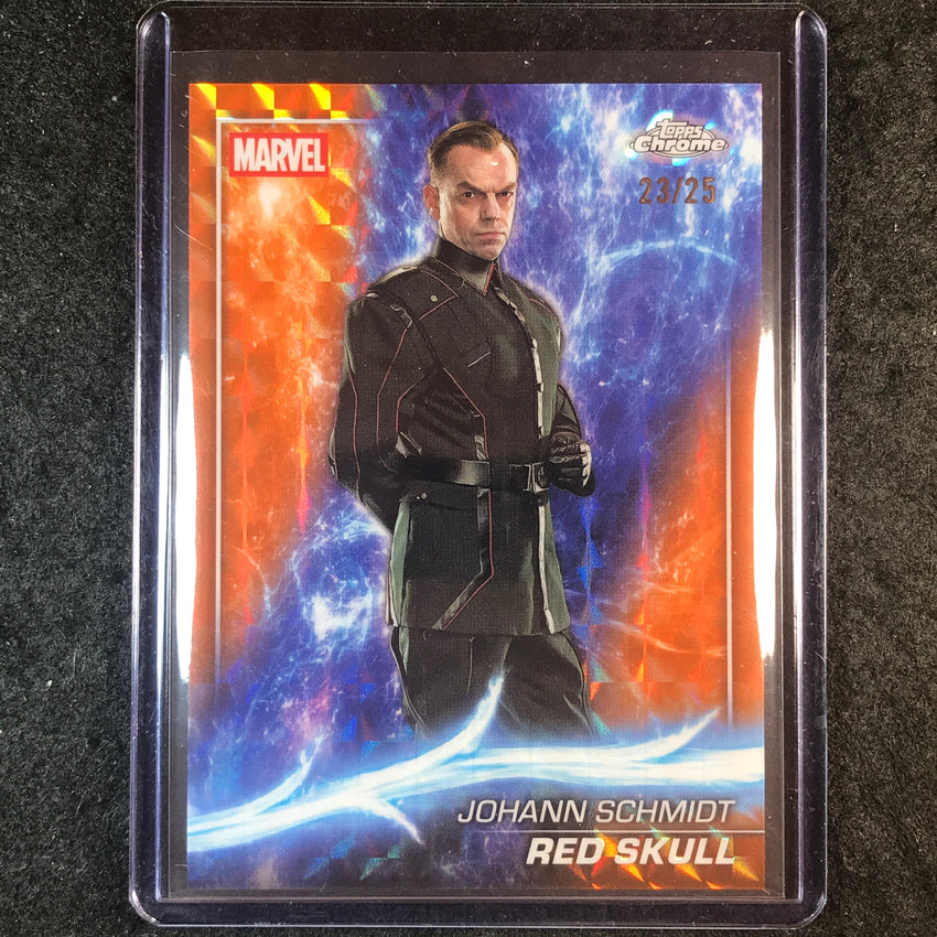 2025 Topps Chrome Marvel Studios RED SKULL Base Orange Geometric 23/25 #22