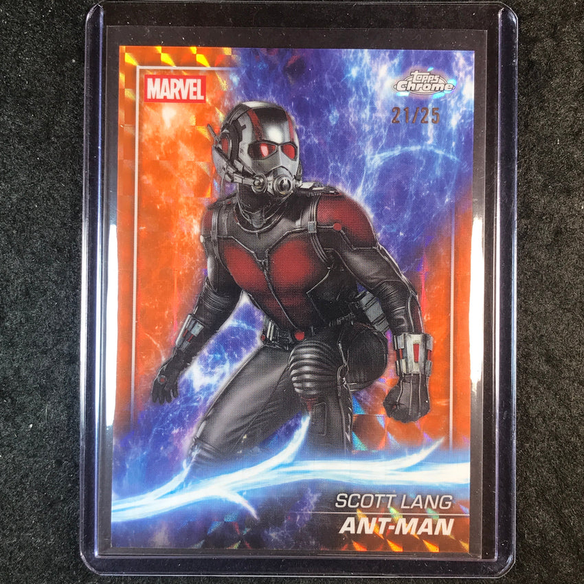 2025 Topps Chrome Marvel Studios ANT-MAN Base Orange Geometric 21/25 #57