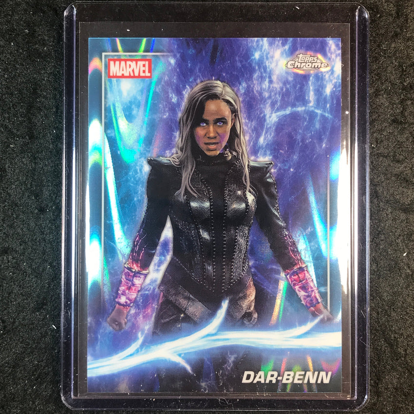 2025 Topps Chrome Marvel Studios DAR-BENN Sky Blue RayWave Refractor #157