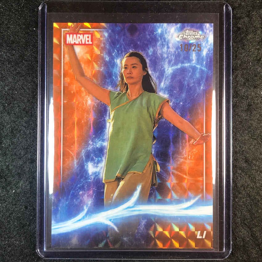2025 Topps Chrome Marvel Studios LI Base Orange Geometric 10/25 #115