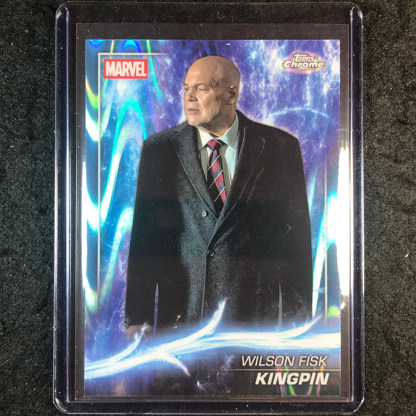 2025 Topps Chrome Marvel Studios KINGPIN Sky Blue RayWave Refractor #178