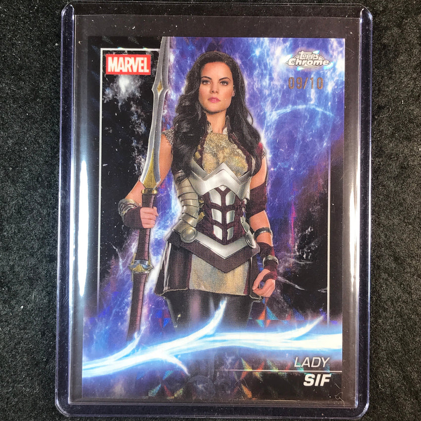 2025 Topps Chrome Marvel Studios LADY SIF Base Black Geometric 9/10 #18