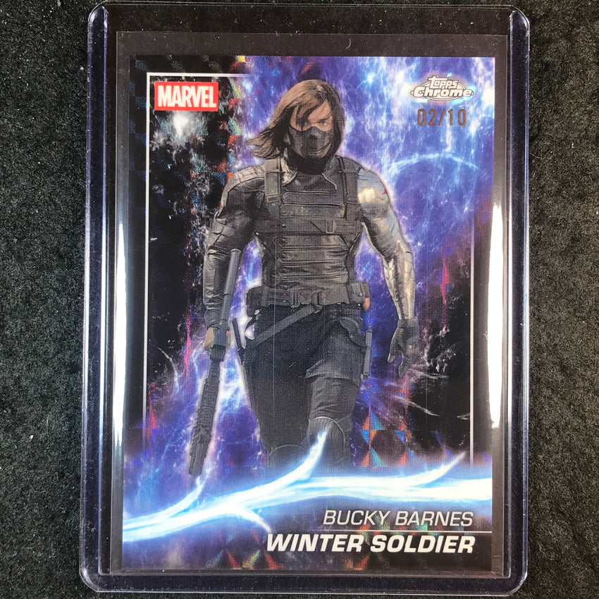 2025 Topps Chrome Marvel Studios WINTER SOLDIER Base Black Geometric 2/10 #38