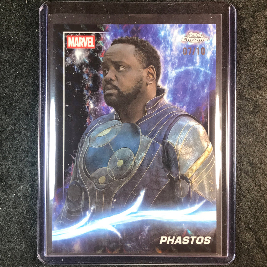 2025 Topps Chrome Marvel Studios PHASTOS Base Black Geometric 7/10 #122