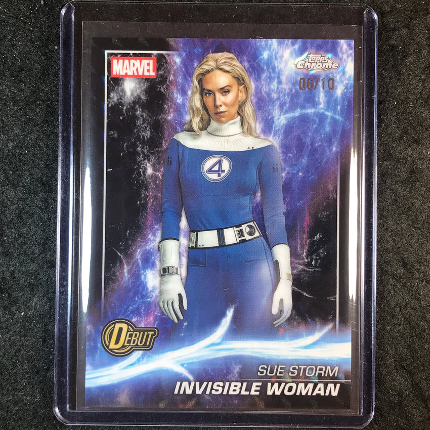2025 Topps Chrome Marvel Studios INVISIBLE WOMAN Base Black Geometric 6/10 #195