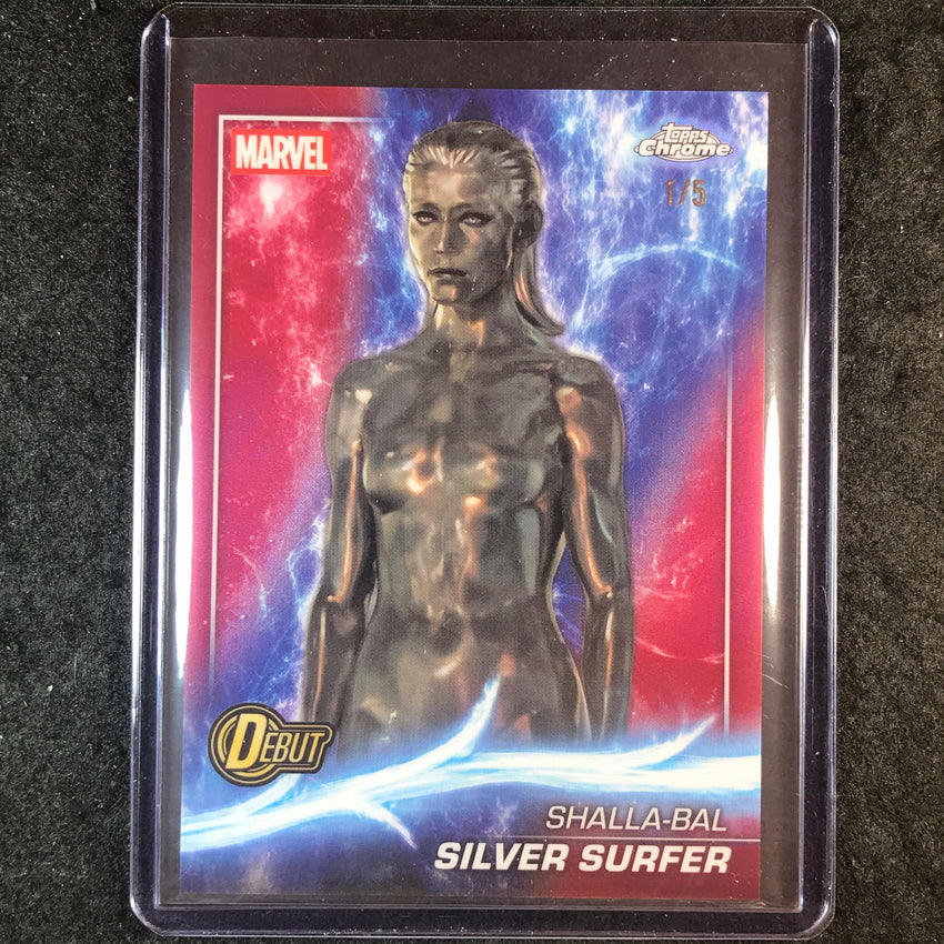 2025 Topps Chrome Marvel Studios SILVER SURFER Base Red 1/5 #198