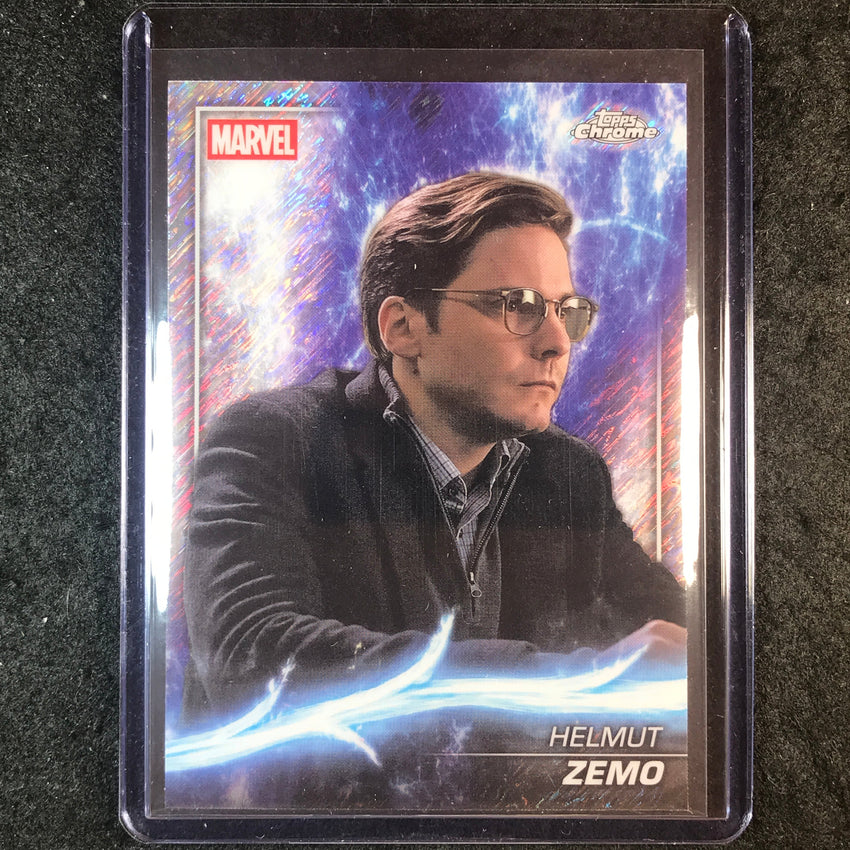 2025 Topps Chrome Marvel Studios HELMUT ZEMO Shimmer Refractor SP #62