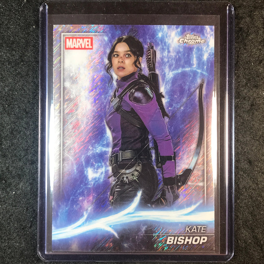 2025 Topps Chrome Marvel Studios KATE BISHOP Shimmer Refractor SP #128